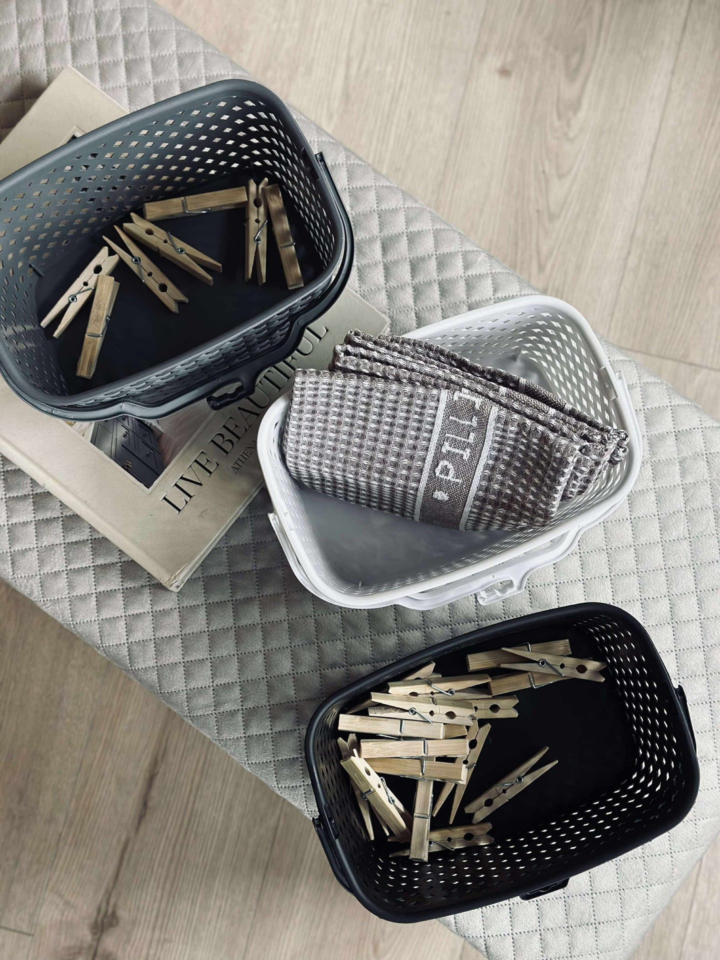 Korg med upphängning - Färgblandning