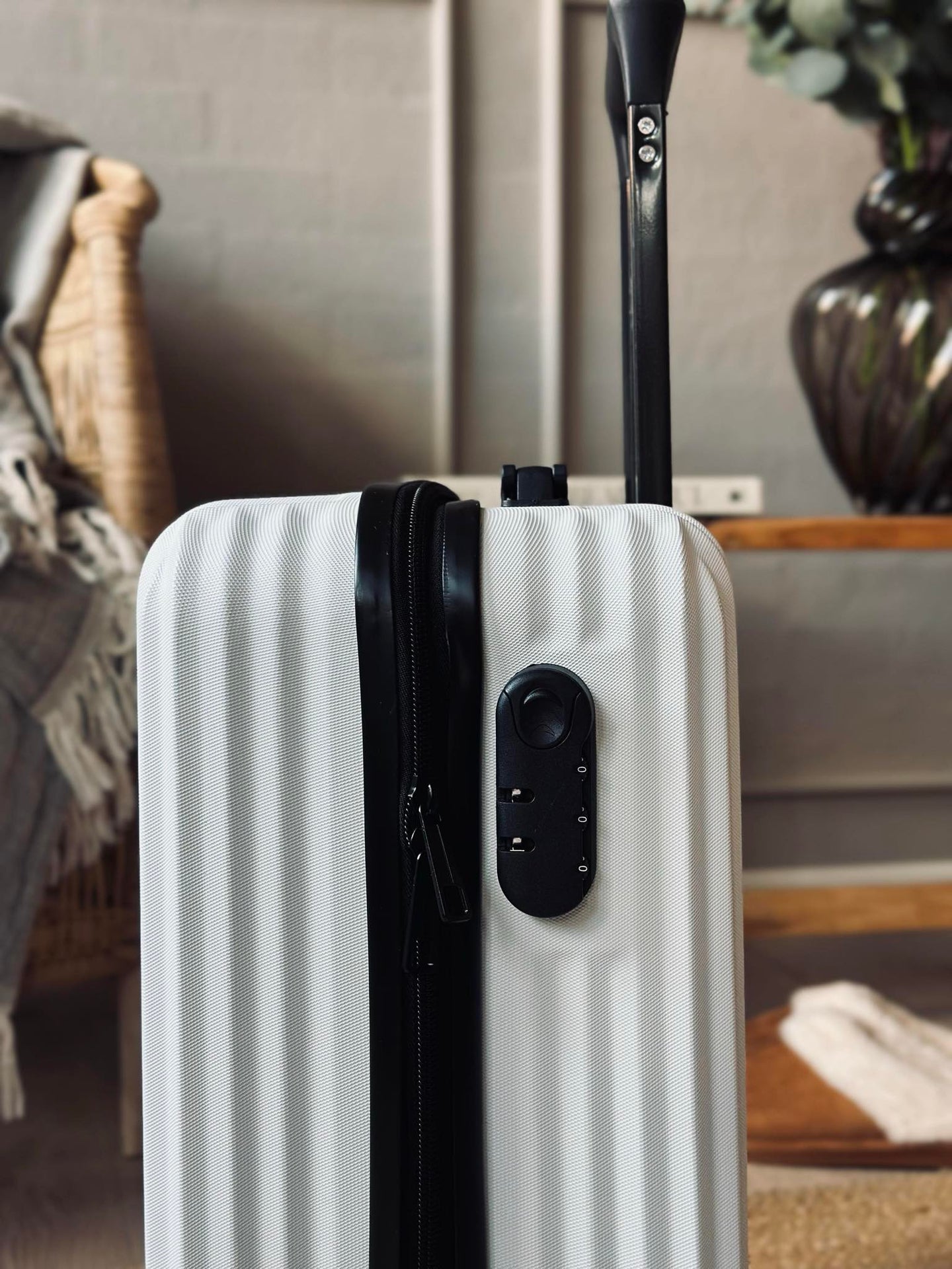 Resväska Trolley - Vit