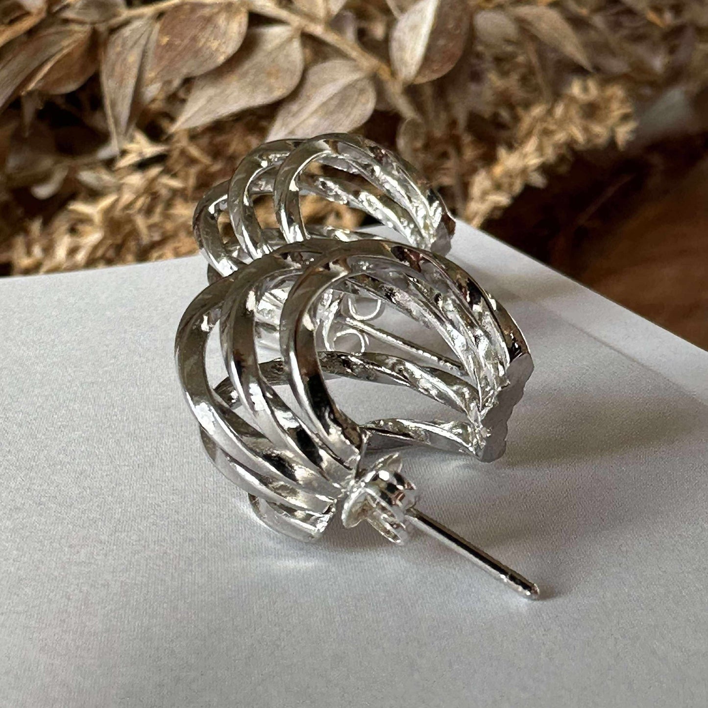 Örhängen Cornelia 20 mm - Silverbelagd