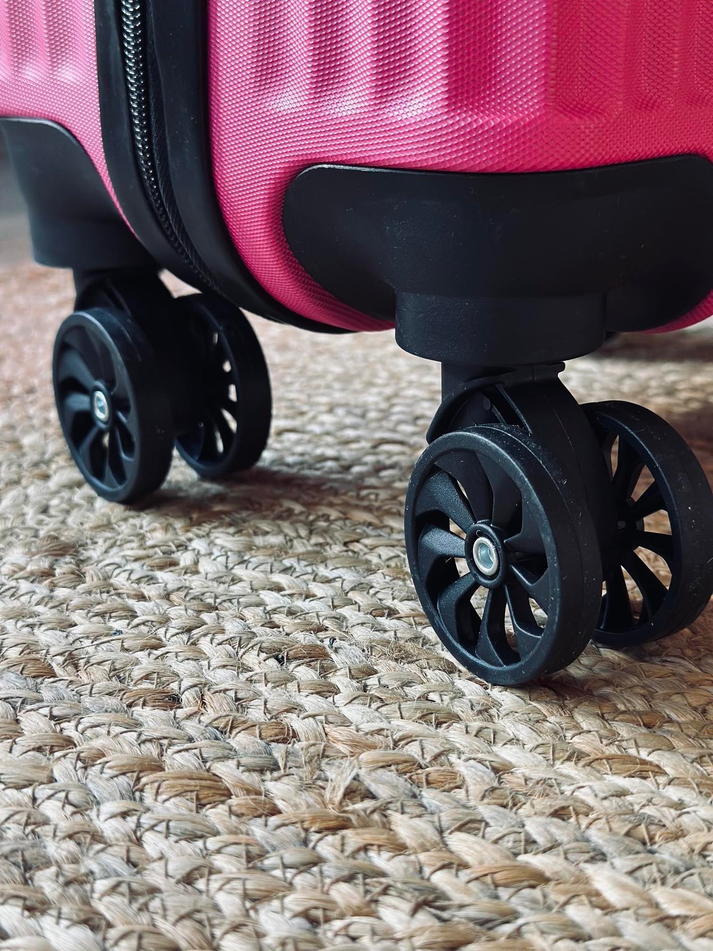 Resväska Trolley - Magenta rosa