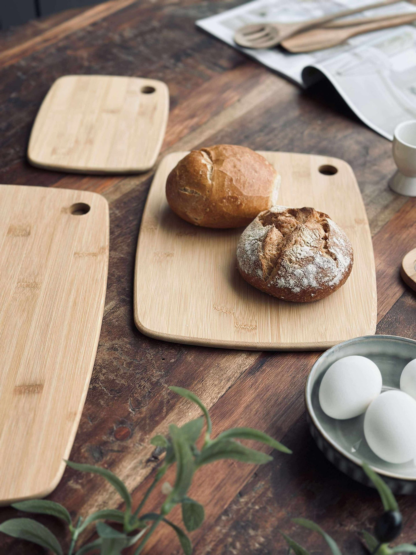 Skärbräda - 3 st. Bambu