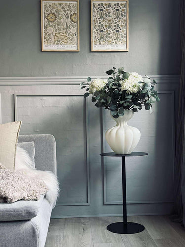 Sido bord - Svart metall