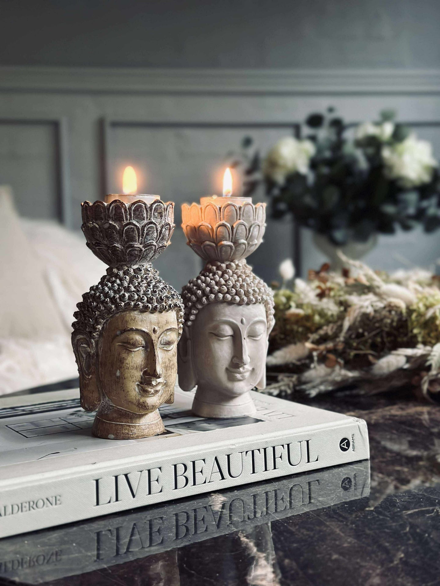 Värmeljushållare Buddha small - MIX