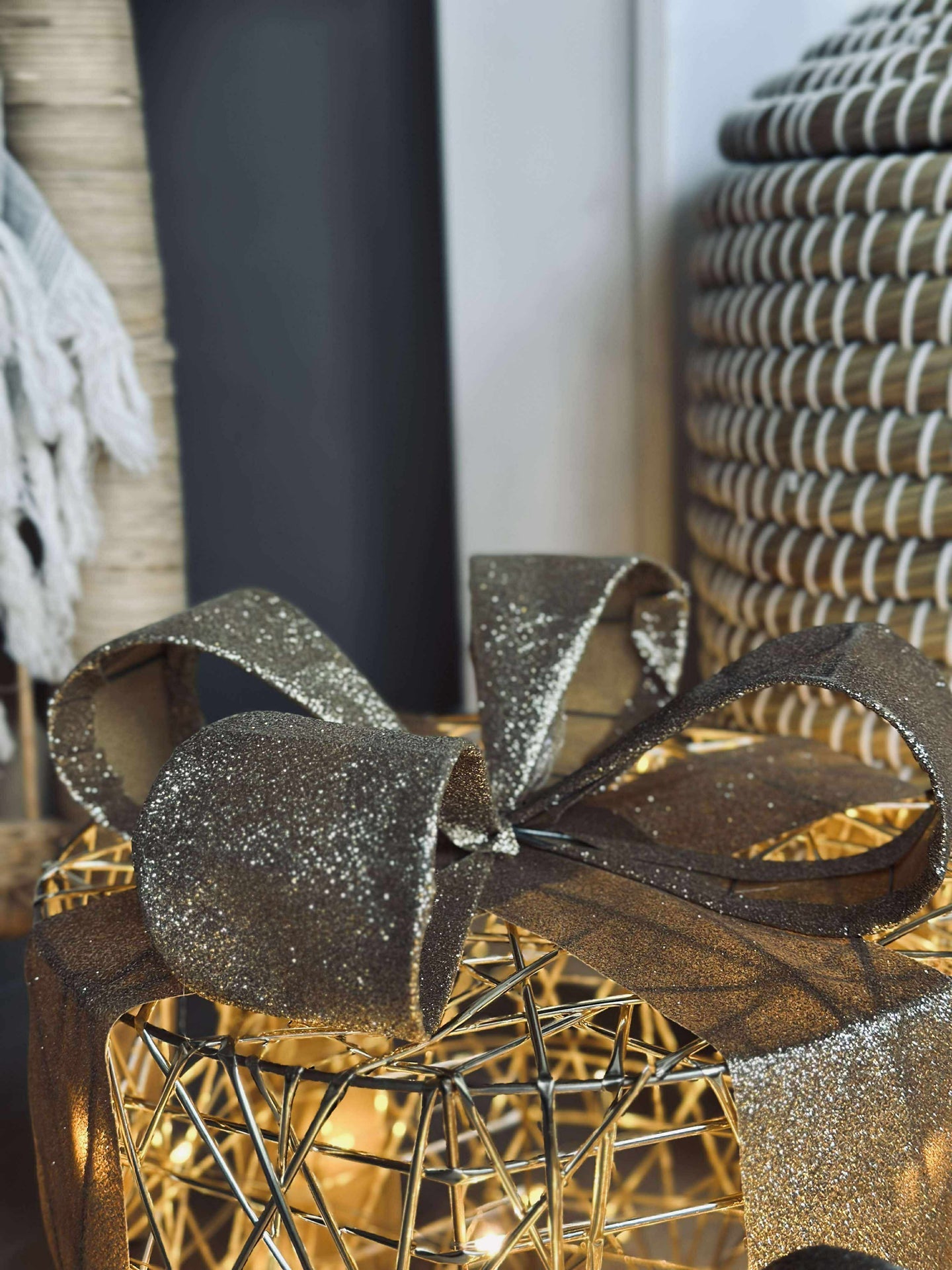 Julklappar med LED-ljus - 3 st.