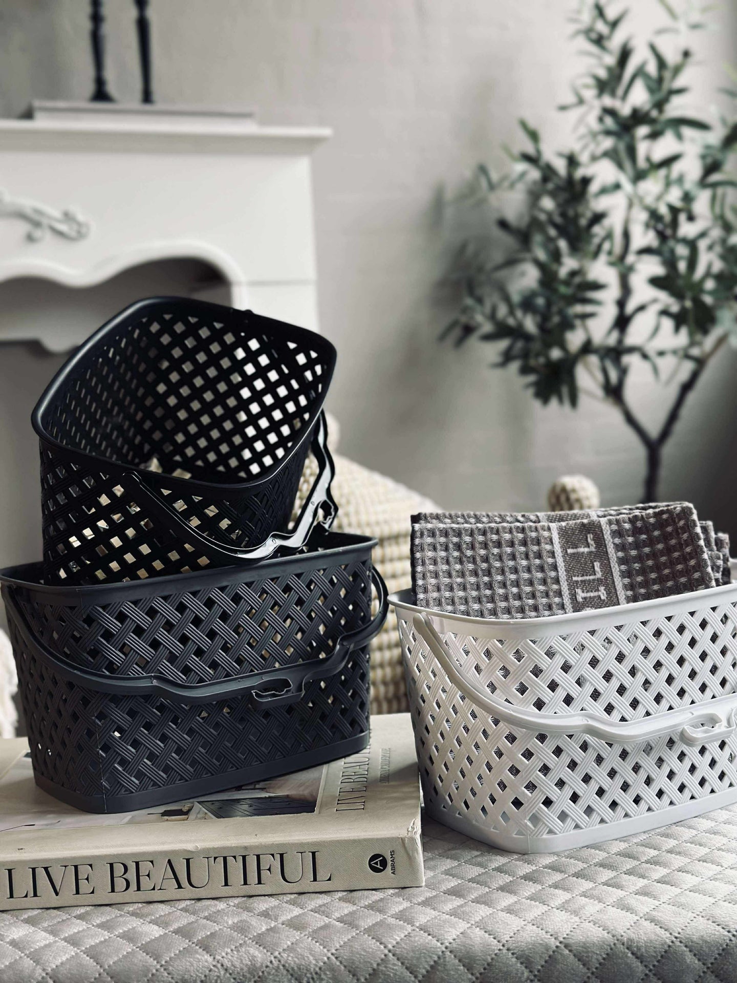 Korg med upphängning - Färgblandning