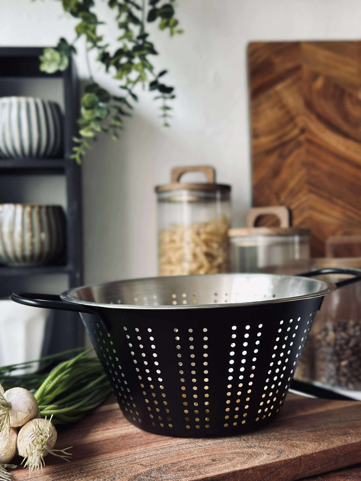 Durkslag Svart - Rostfritt stål