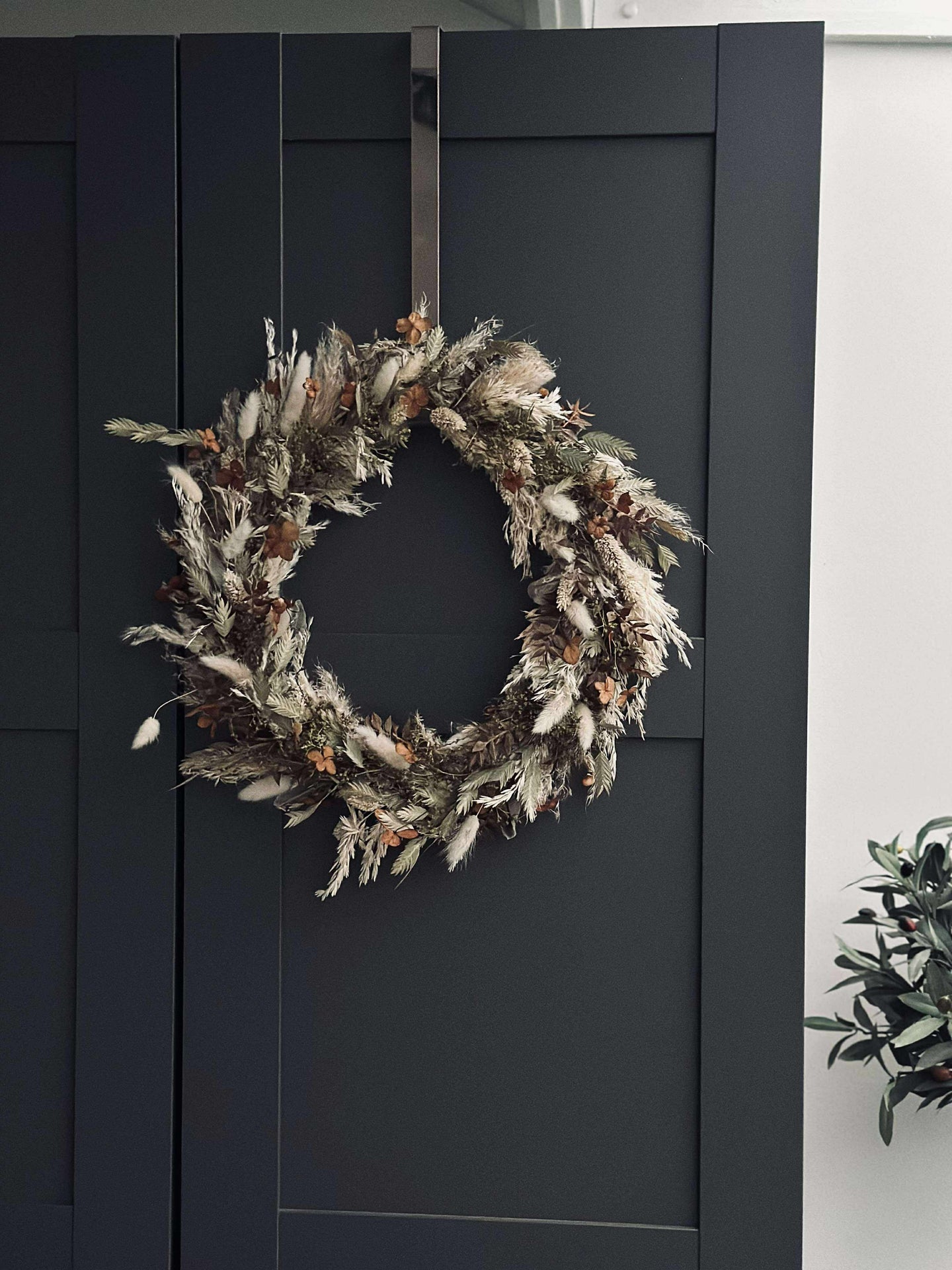 Upphängning för dörrkrans - Silver