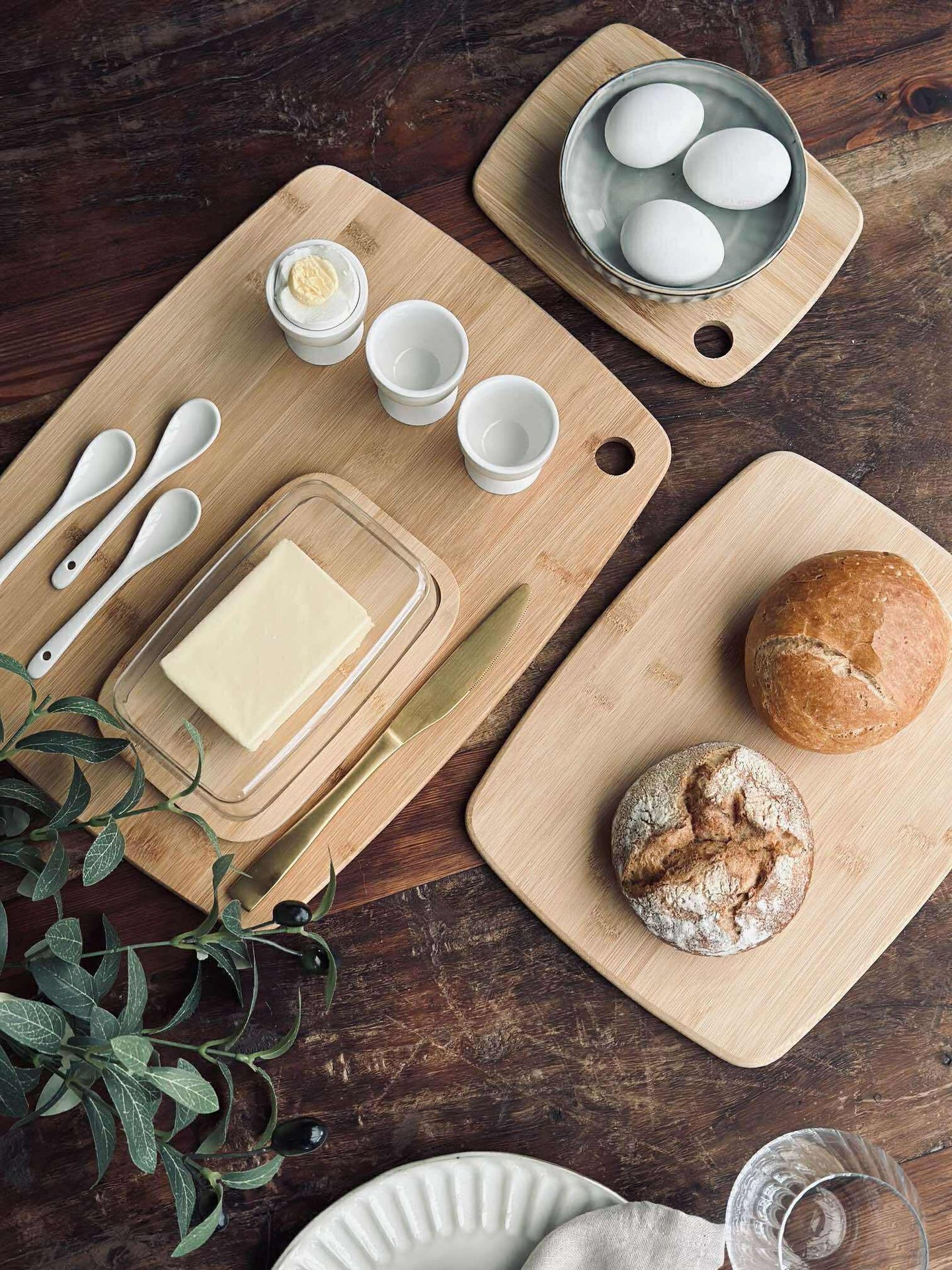 Skärbräda - 3 st. Bambu