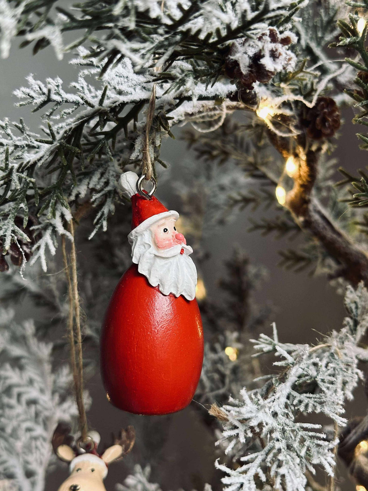 Hänge jultomte - wood