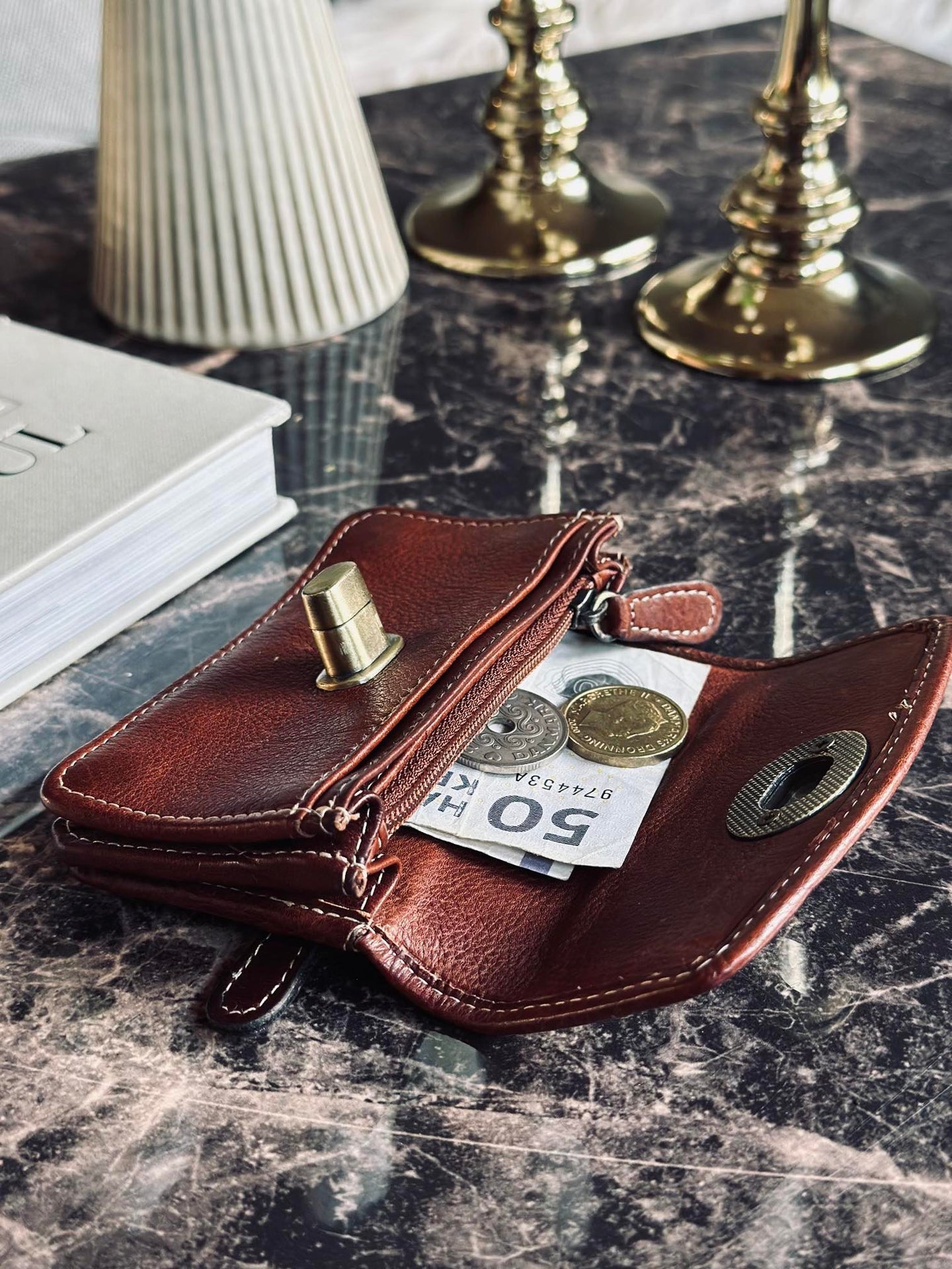 Plånbok Moa Small Cognac