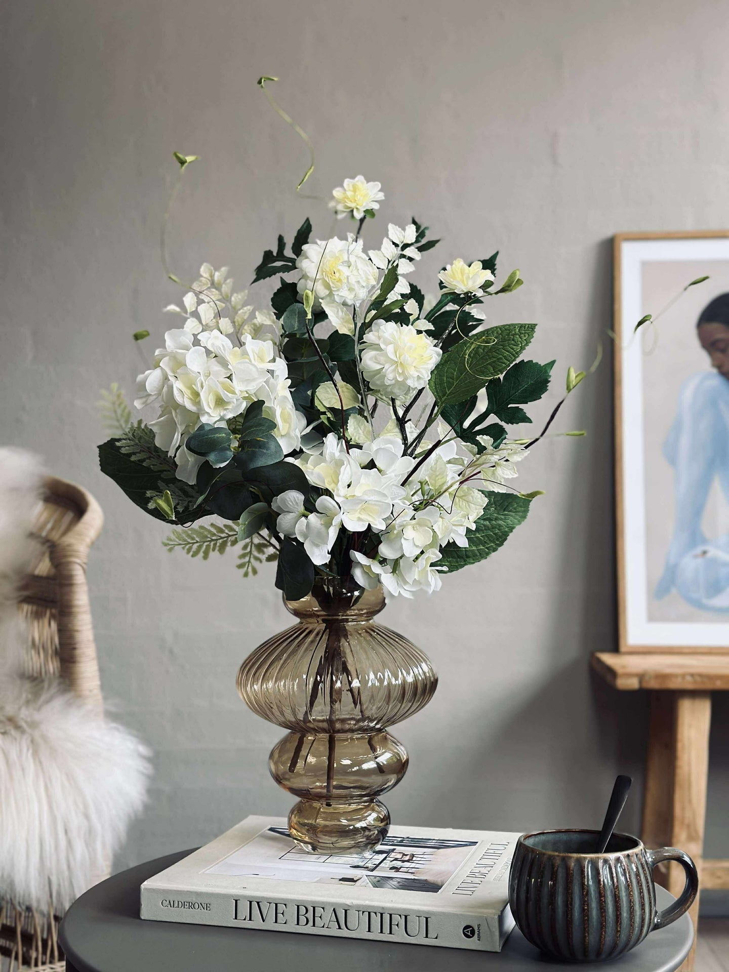 Bukett Hortensia - Vit