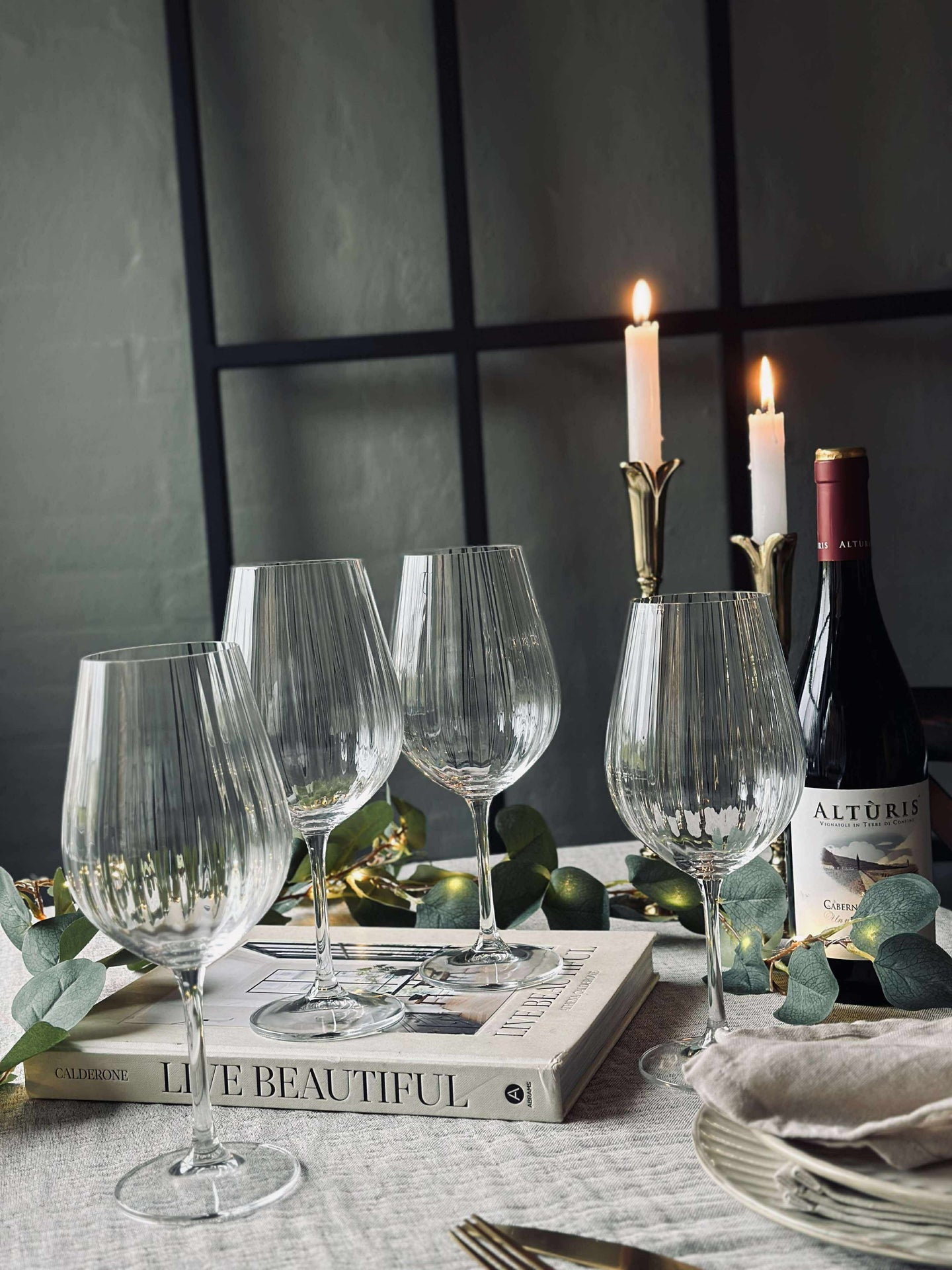 Vinglas rödvin CRYSTAL - Set med 4 st.