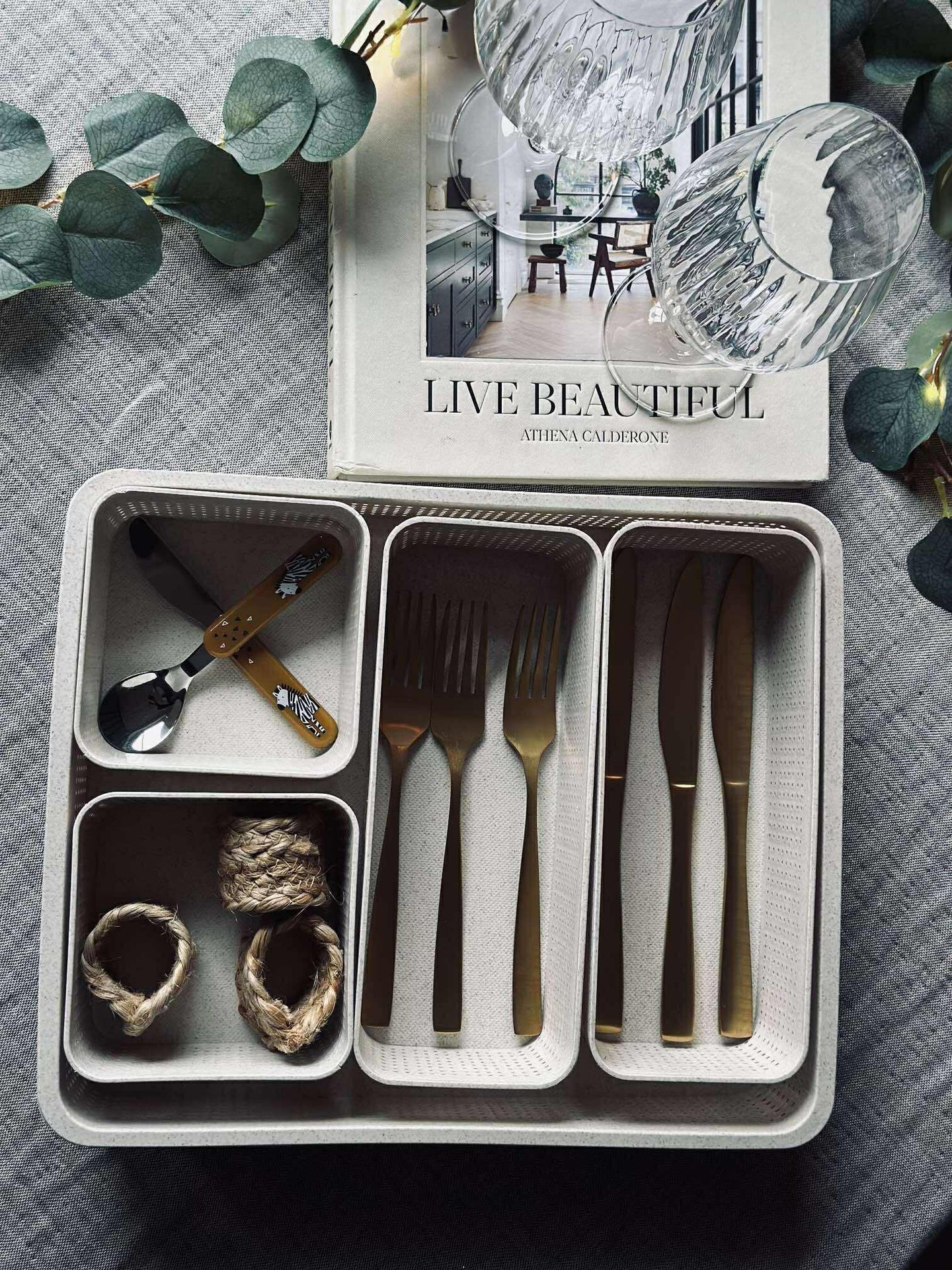 Sminkorganisatör - Set med 5 delar