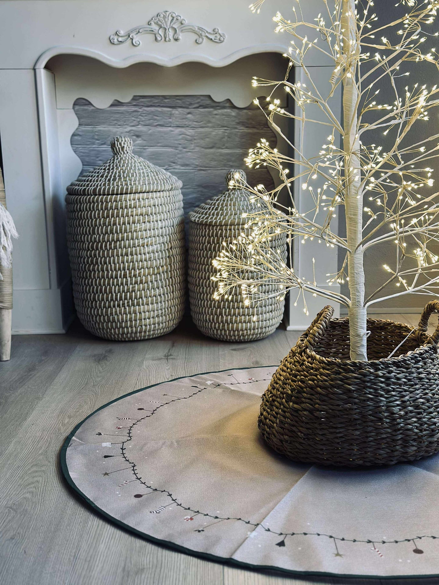 Julgransmatta 100 cm