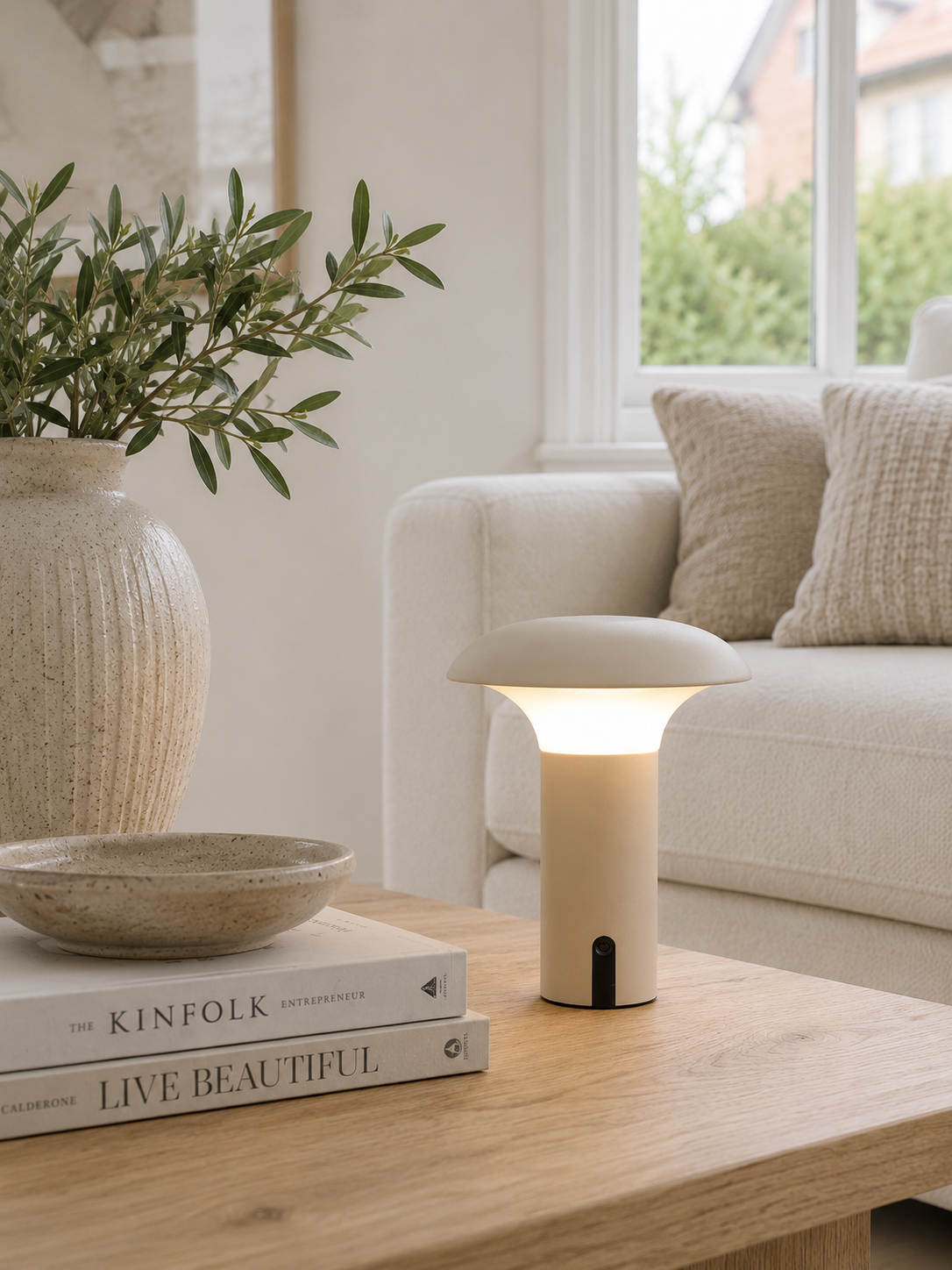 Uppladdningsbar lampa för inomhus och utomhus