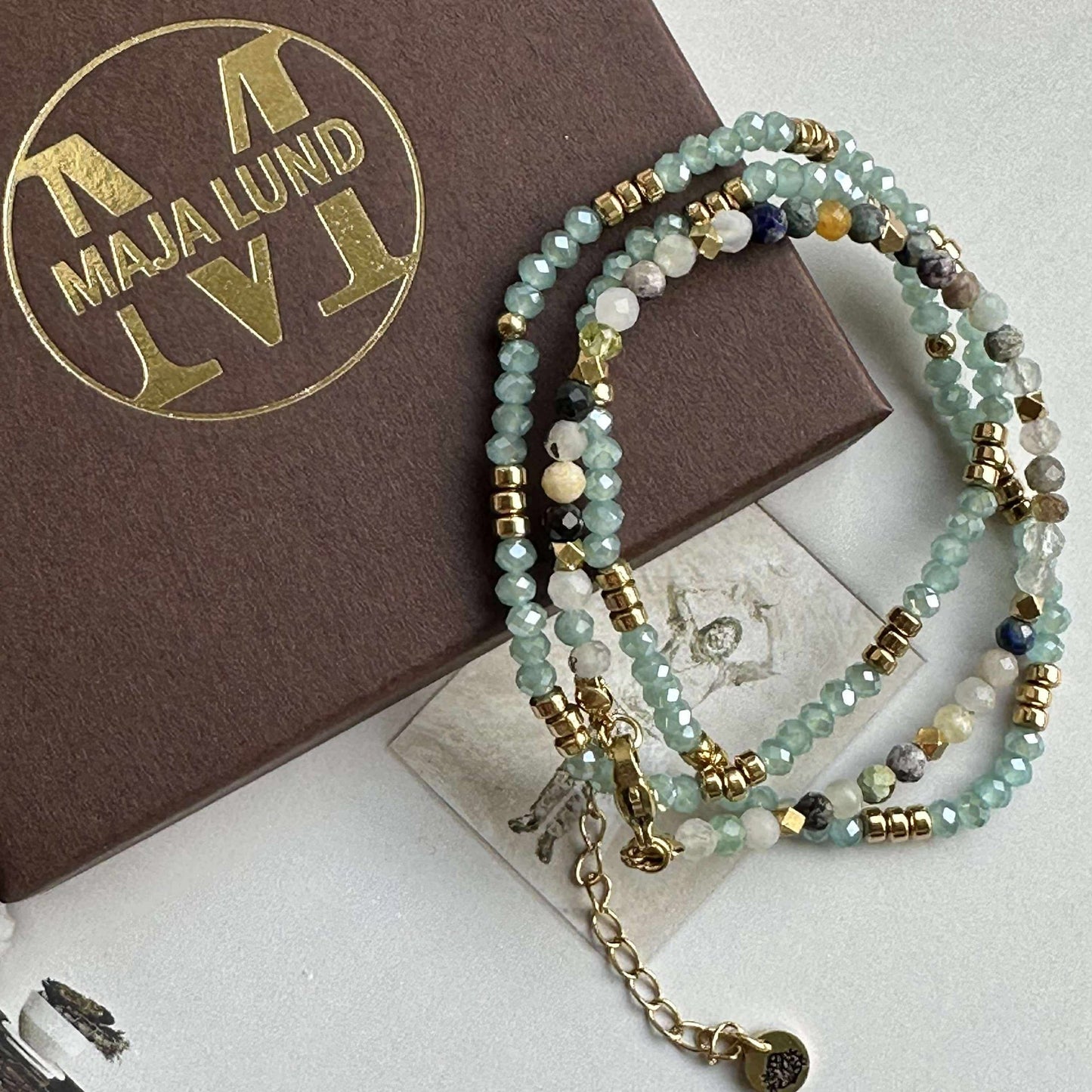 Armband Marika Aqua - Set med 3 st