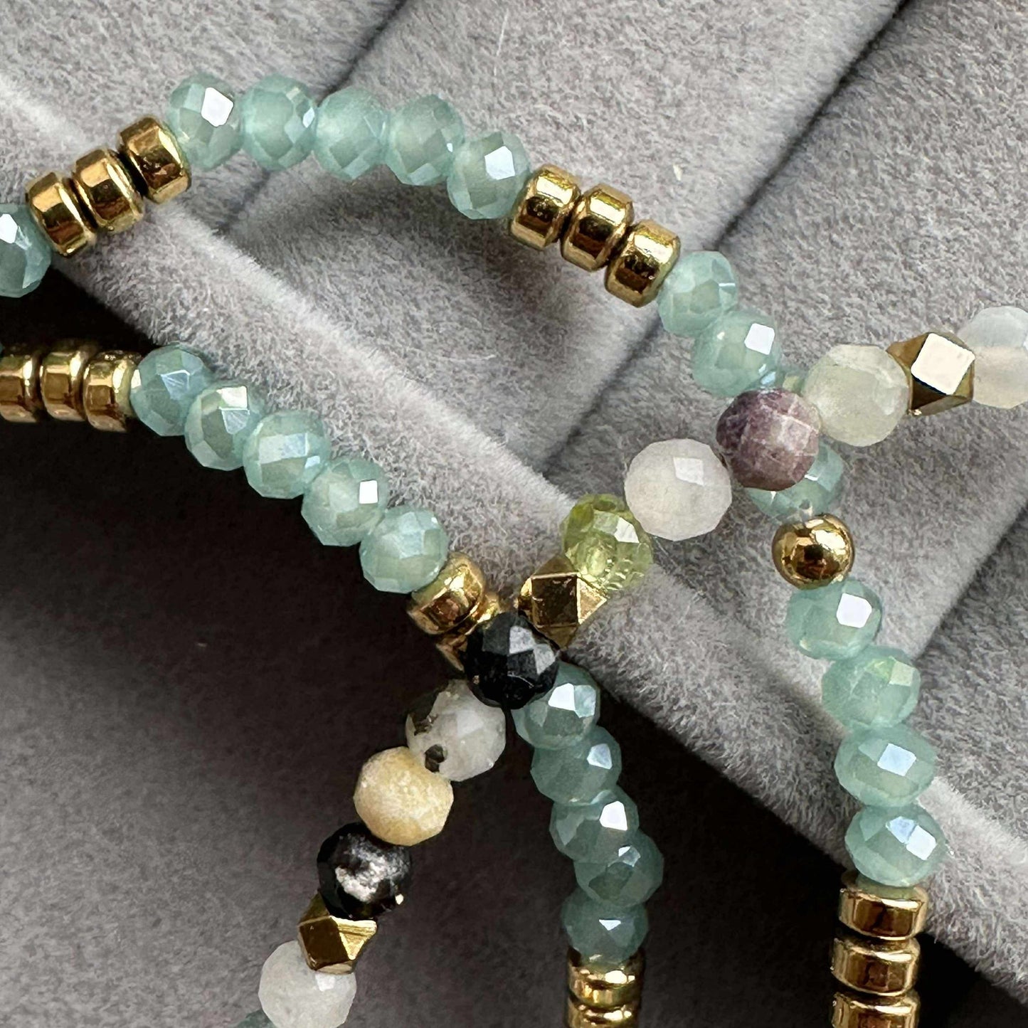 Armband Marika Aqua - Set med 3 st
