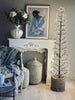 Julgran med 1600 LED-ljus - Svart