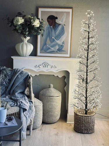 Julgran med 1600 LED-lampor - Svart