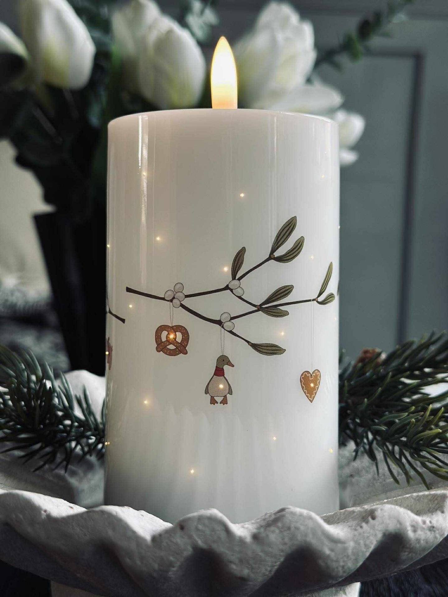 LED Blockljus TWINKLE - Mistel