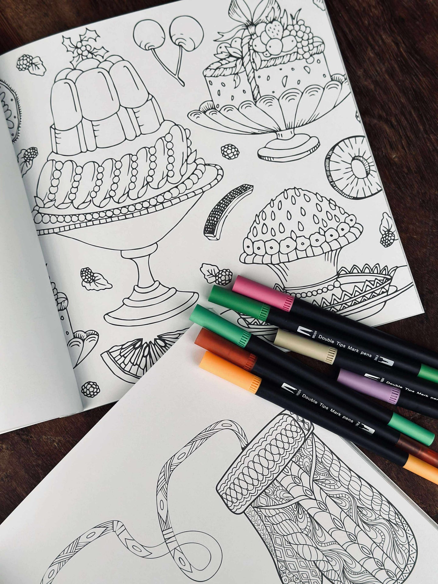 Målarbok för vuxna - Julmix