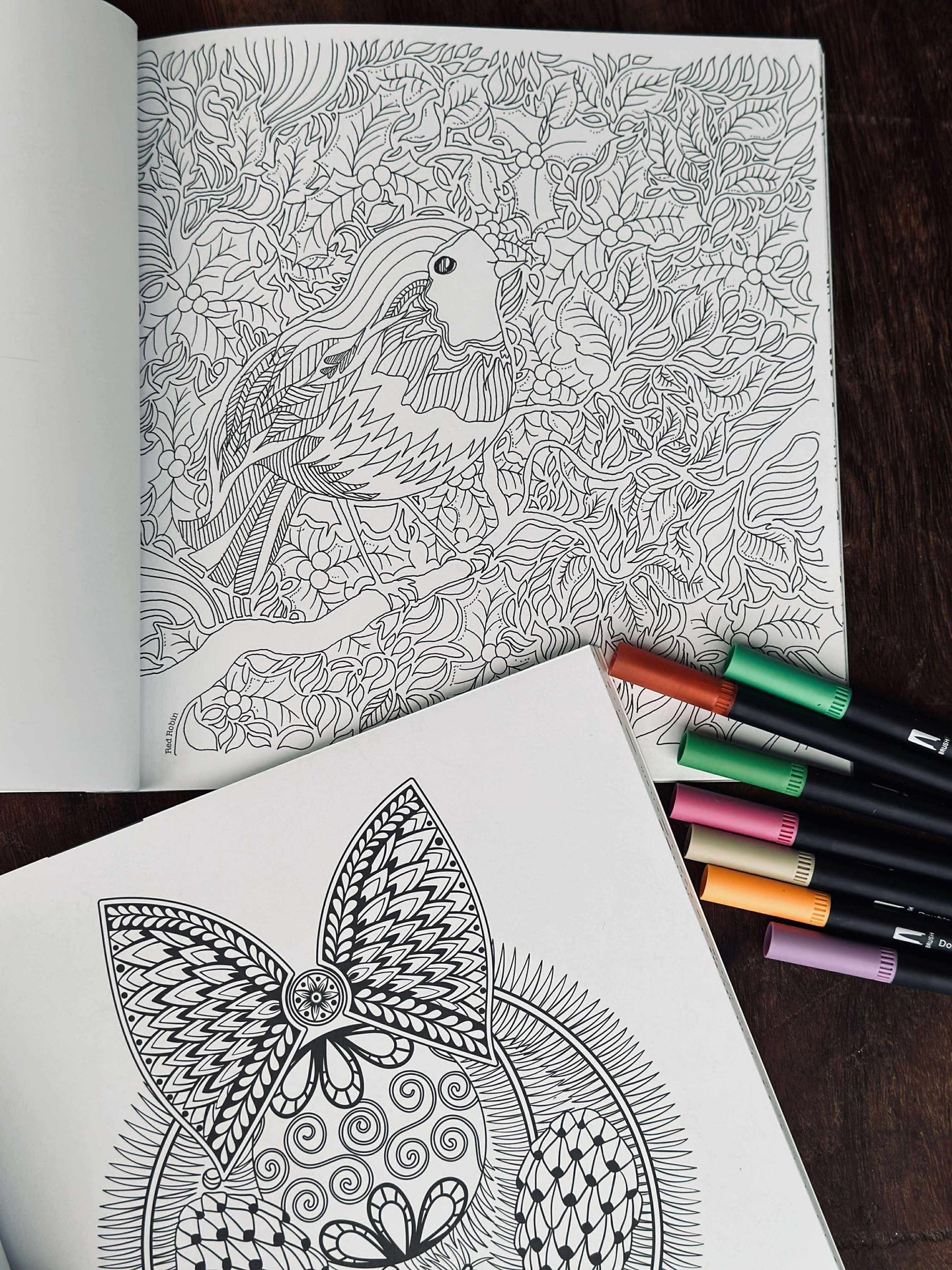 Målarbok för vuxna - Julmix