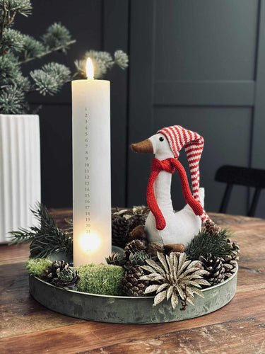 Bricka i betonglook – Mellangrön