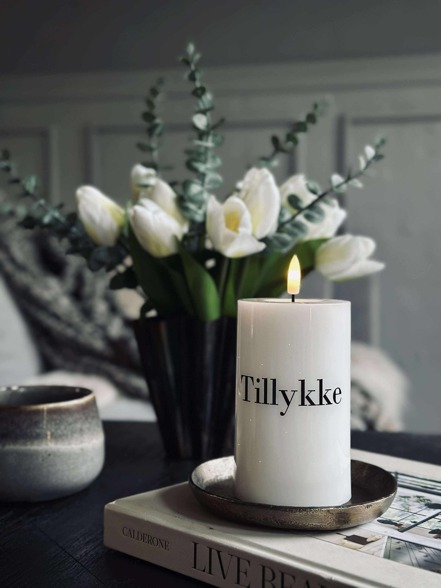 LED Blockljus TWINKLE - Grattis