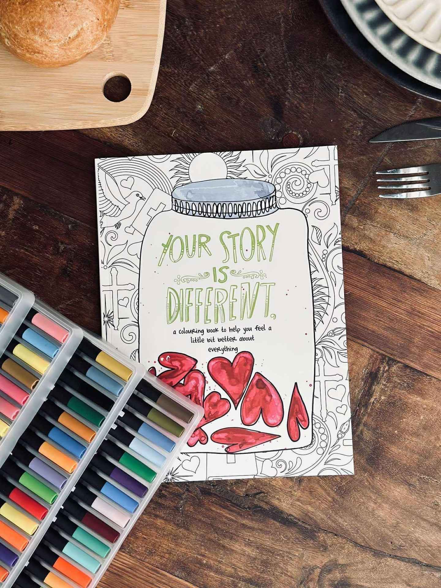 Målarbok för vuxna - Din berättelse är annorlunda