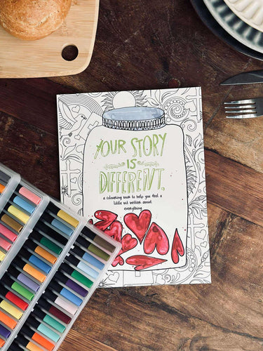 Målarbok för vuxna - Din berättelse är annorlunda