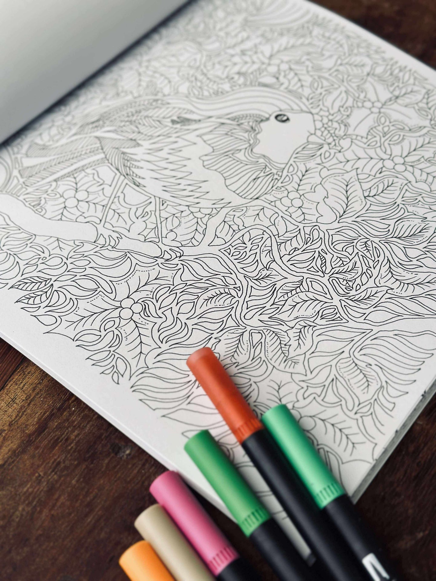 Målarbok för vuxna - Julmix