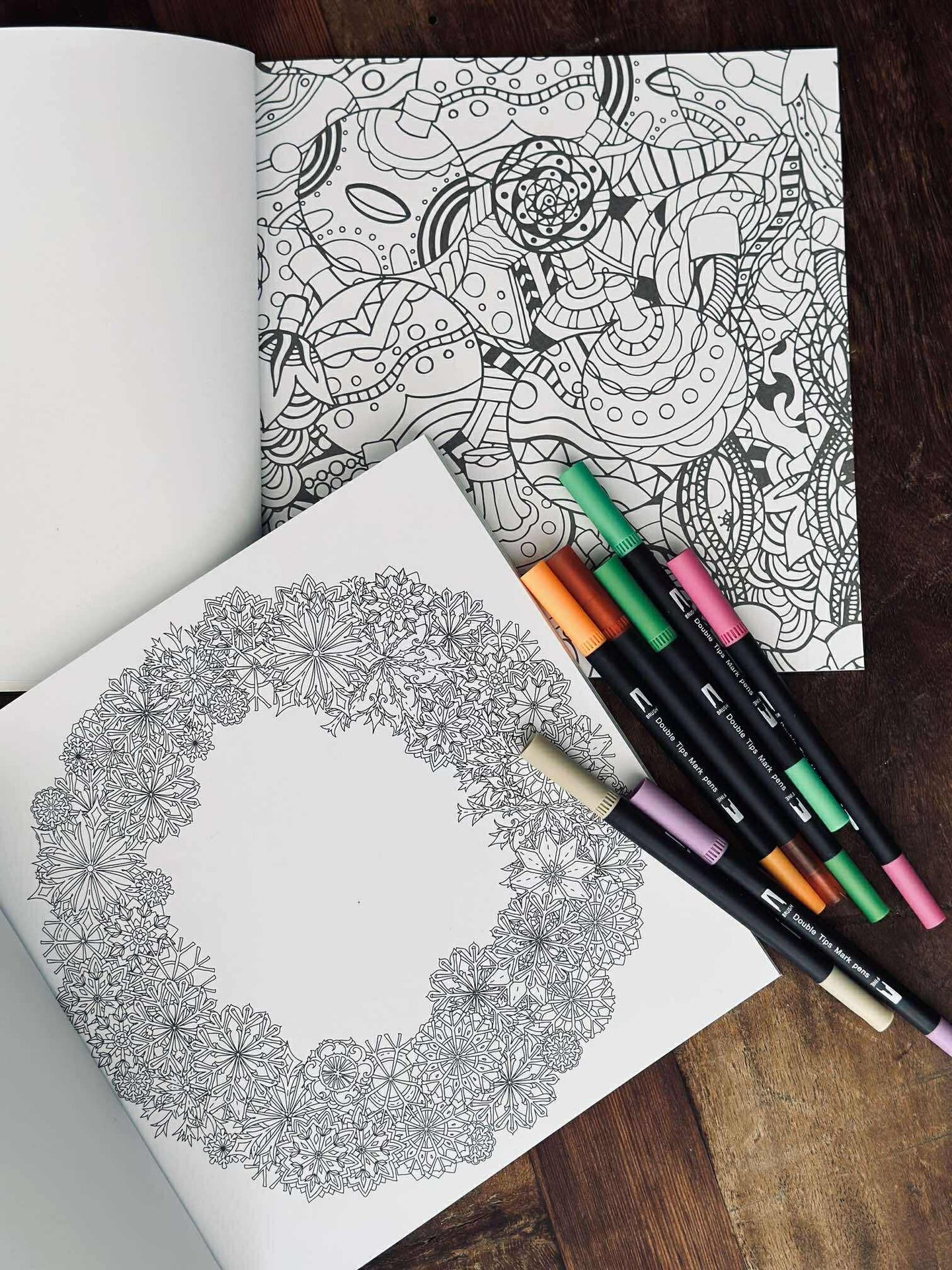 Målarbok för vuxna - Julmix