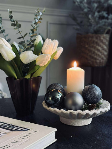 Julgranskulor Marinblå - 10 st.