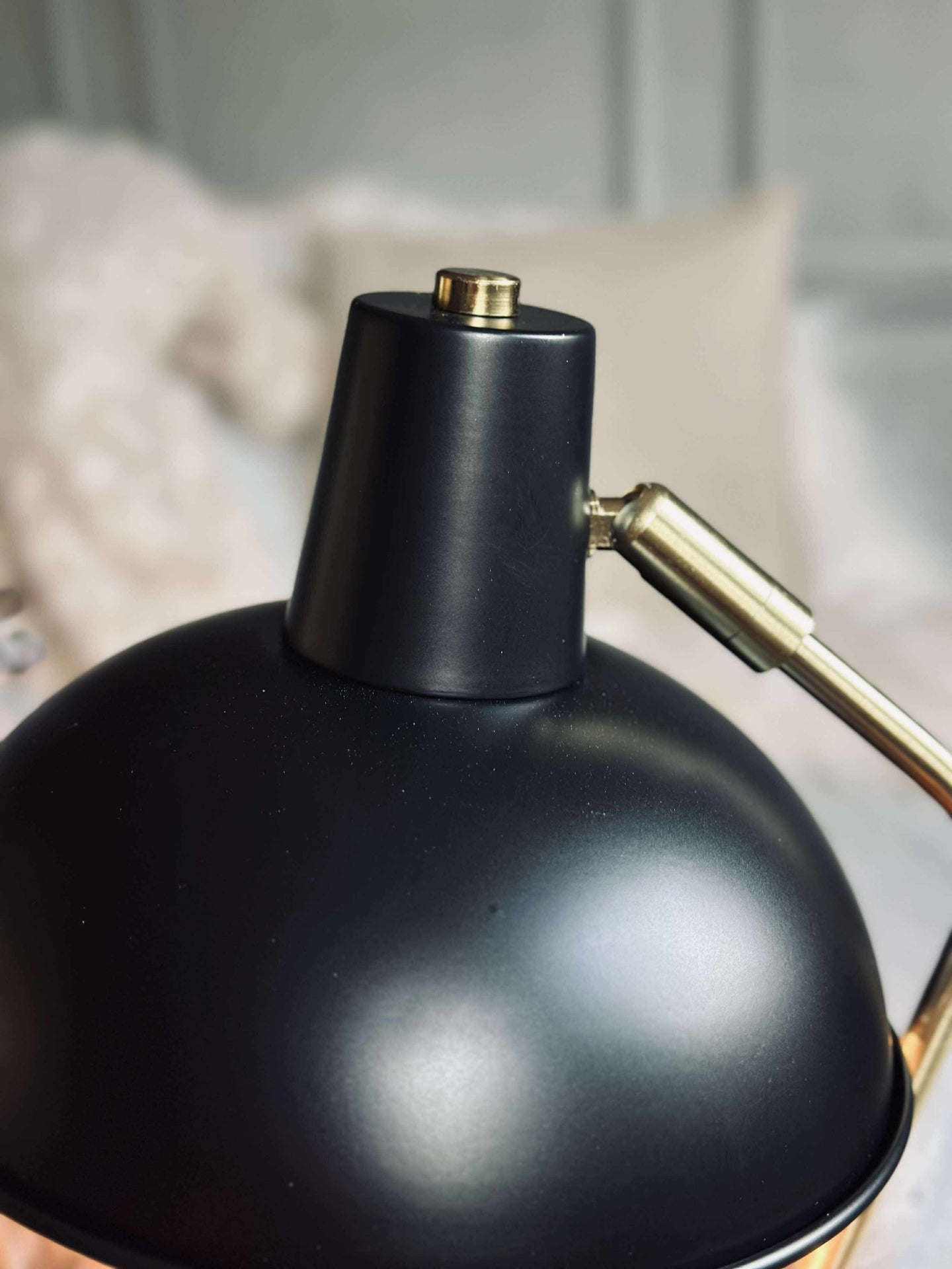 Bordslampa Retro - Svart / guld