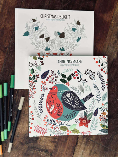 Målarbok för vuxna - Julmix