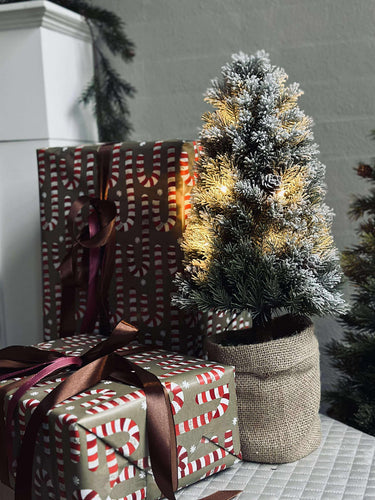 Träd med Ljusslinga - Utan snö