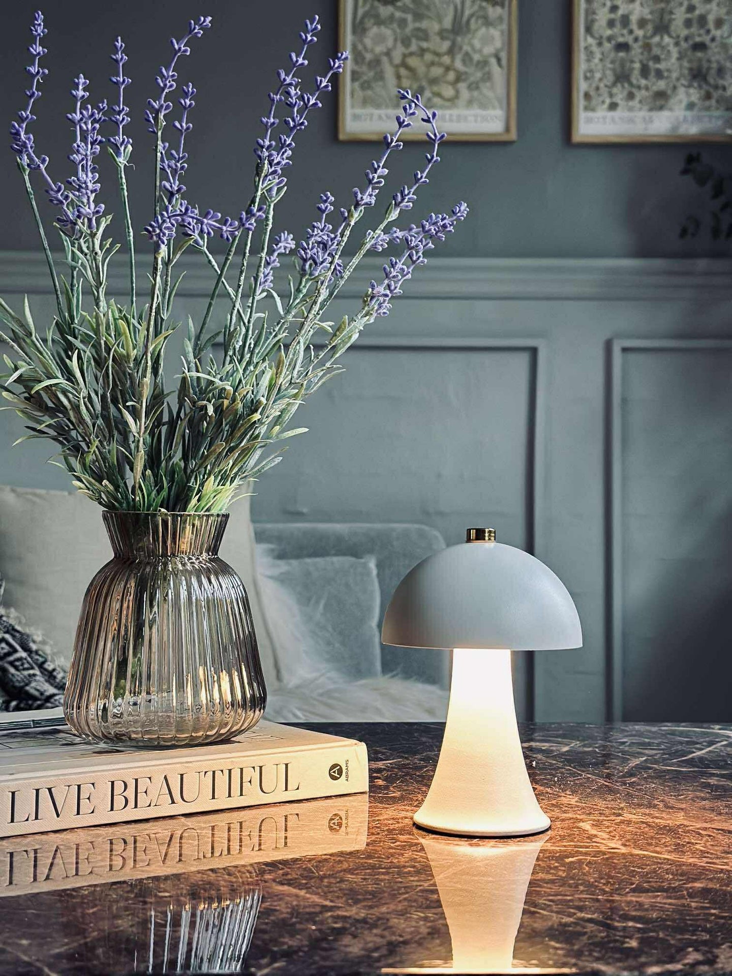 Bordslampa Mini Touch - Vit