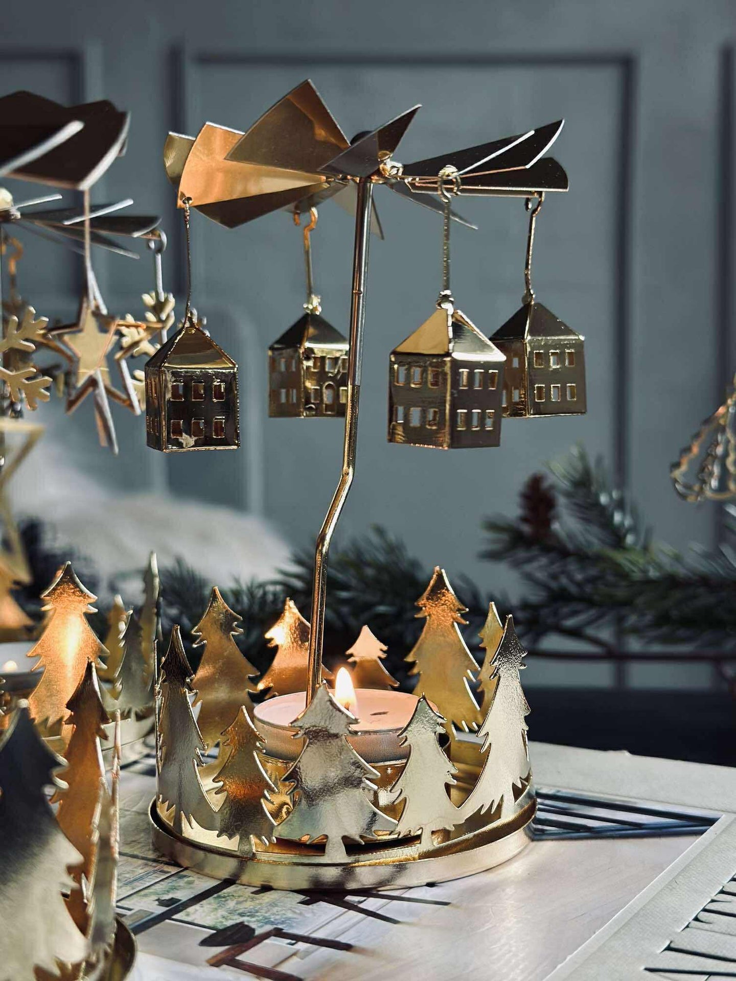 Ljusstake guld MIX