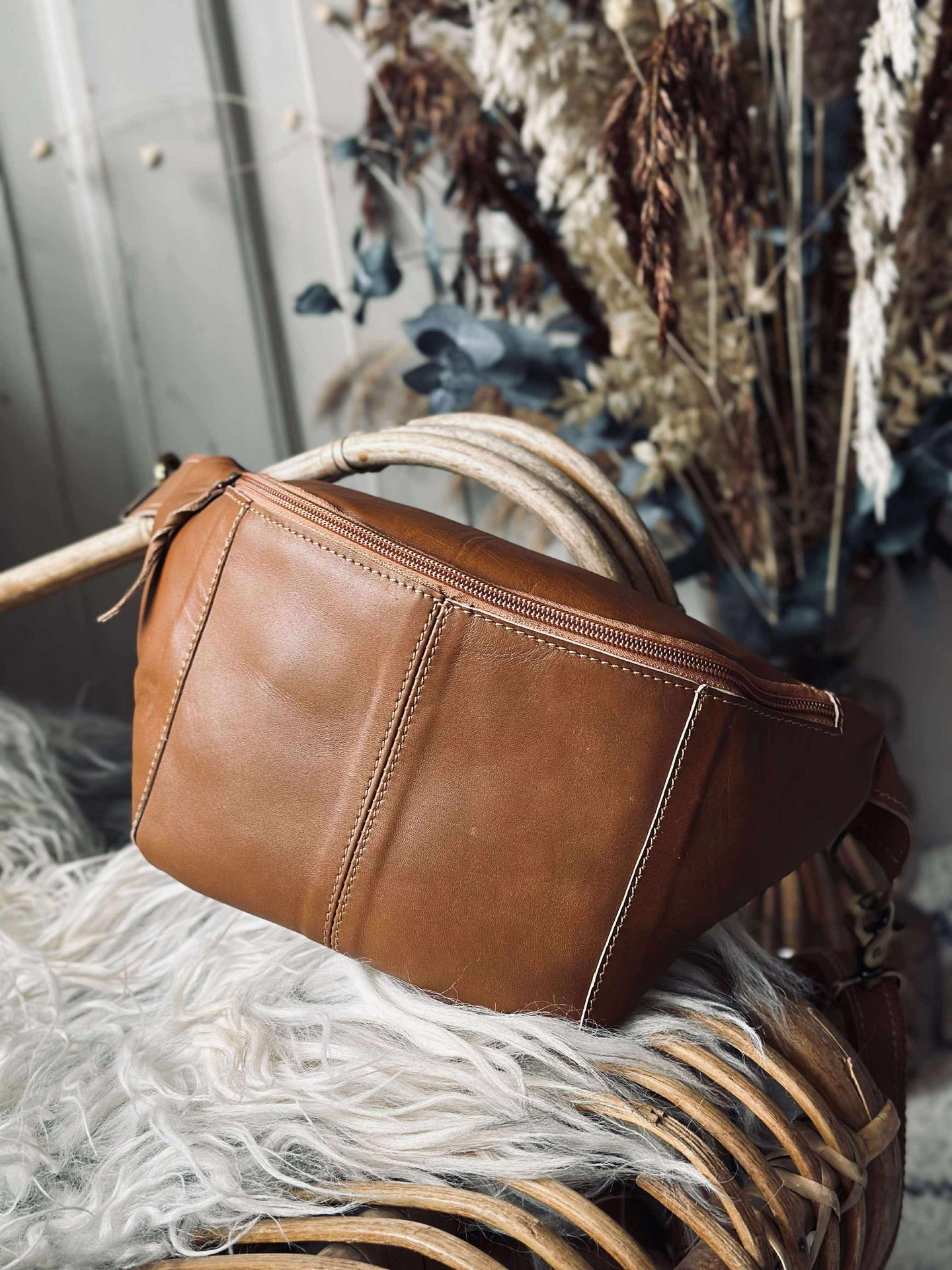 Midjeväska Anna - Cognac