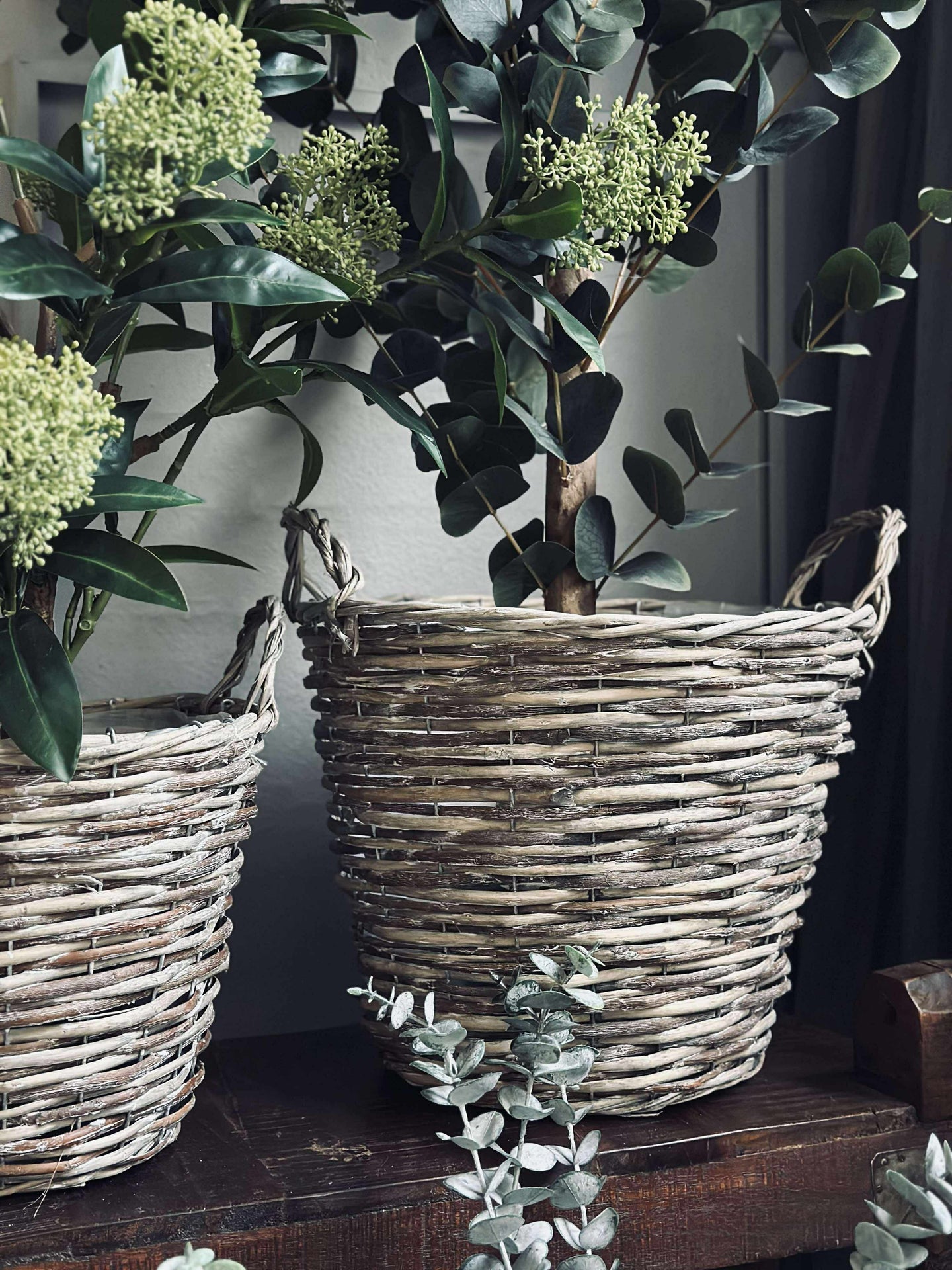 Planteringskorgar – Set med 3 storlekar