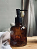 Dispenser med pump - Brunt glas