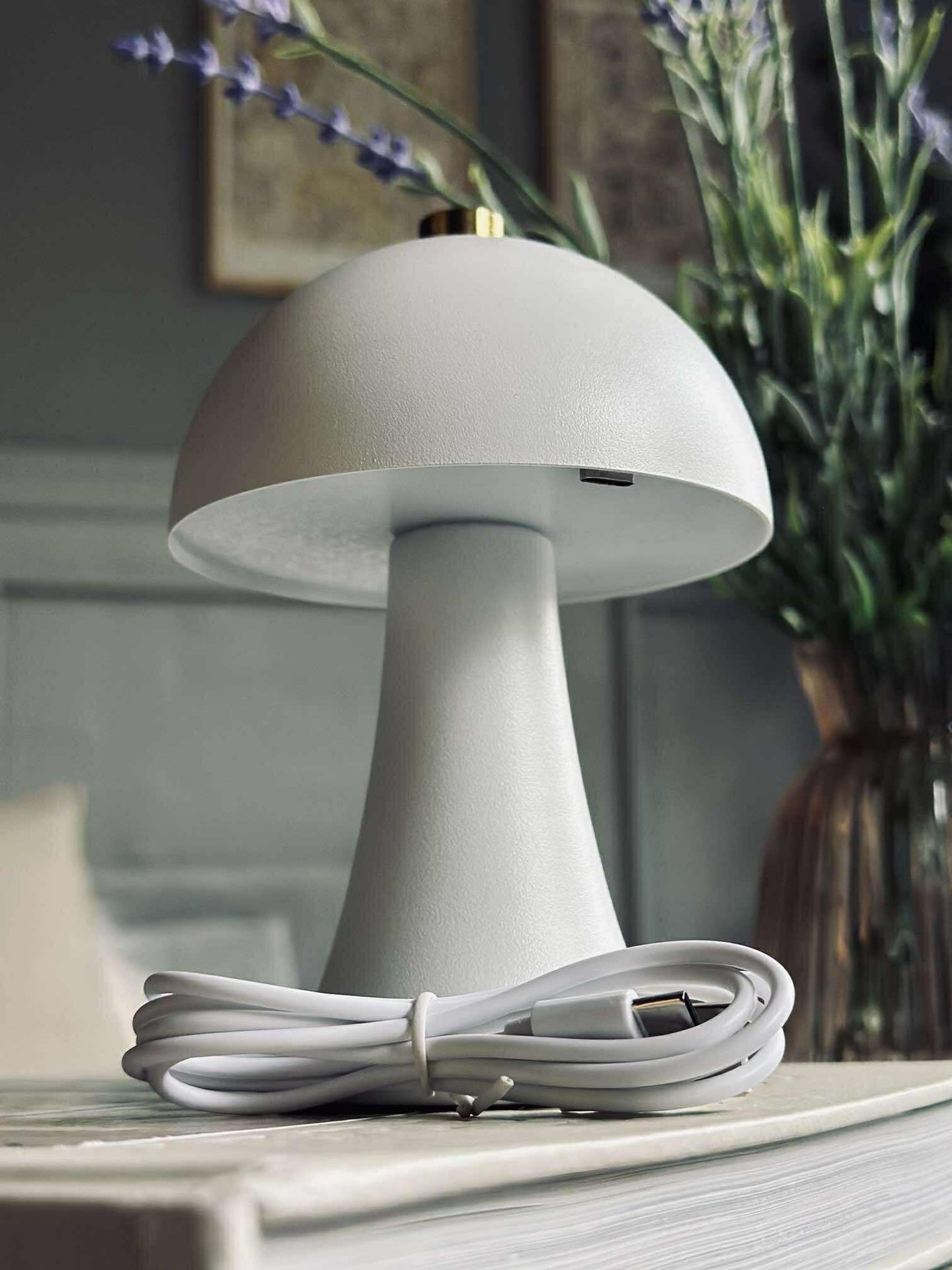 Bordslampa Mini Touch - Vit