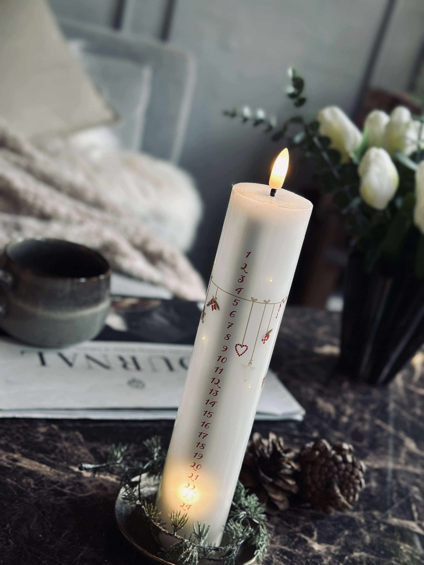 LED Kalenderljus TWINKLE med fjärrkontroll