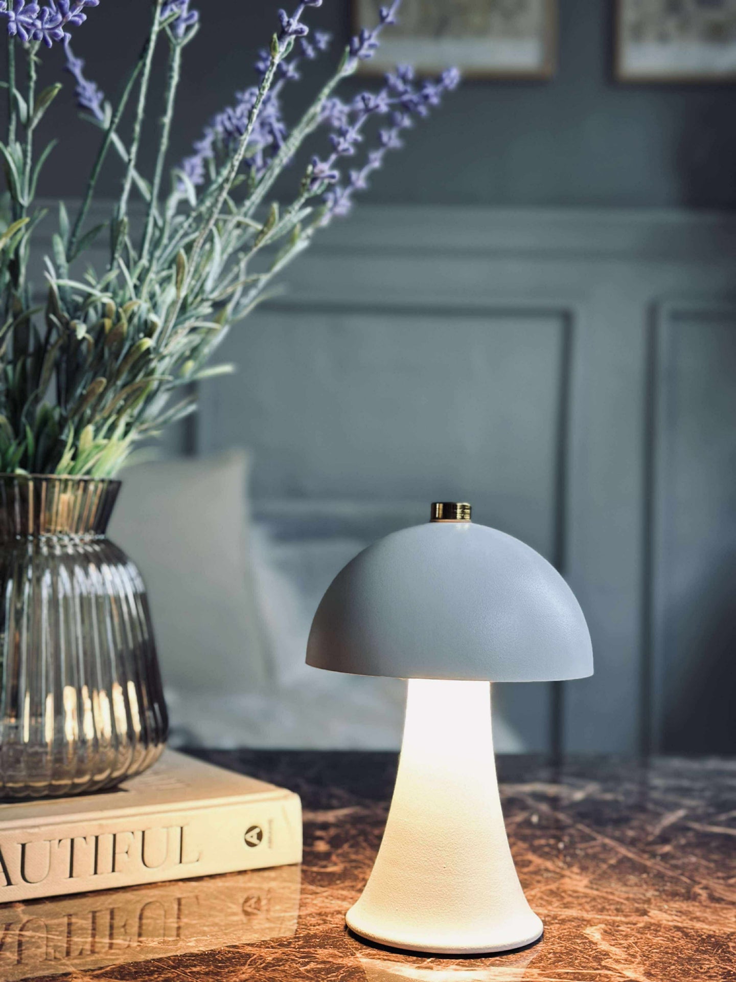 Bordslampa Mini Touch - Vit