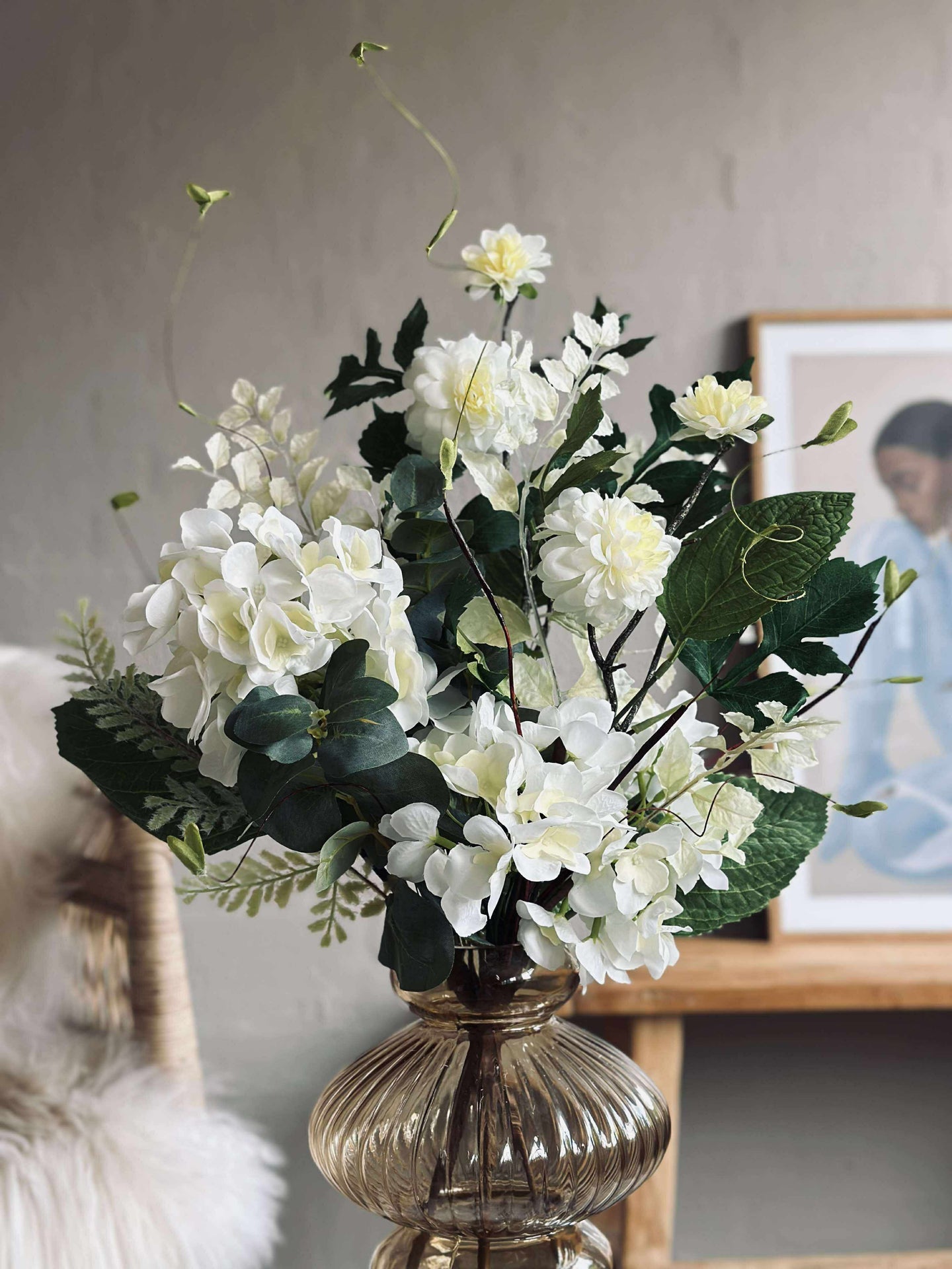 Bukett Hortensia - Vit