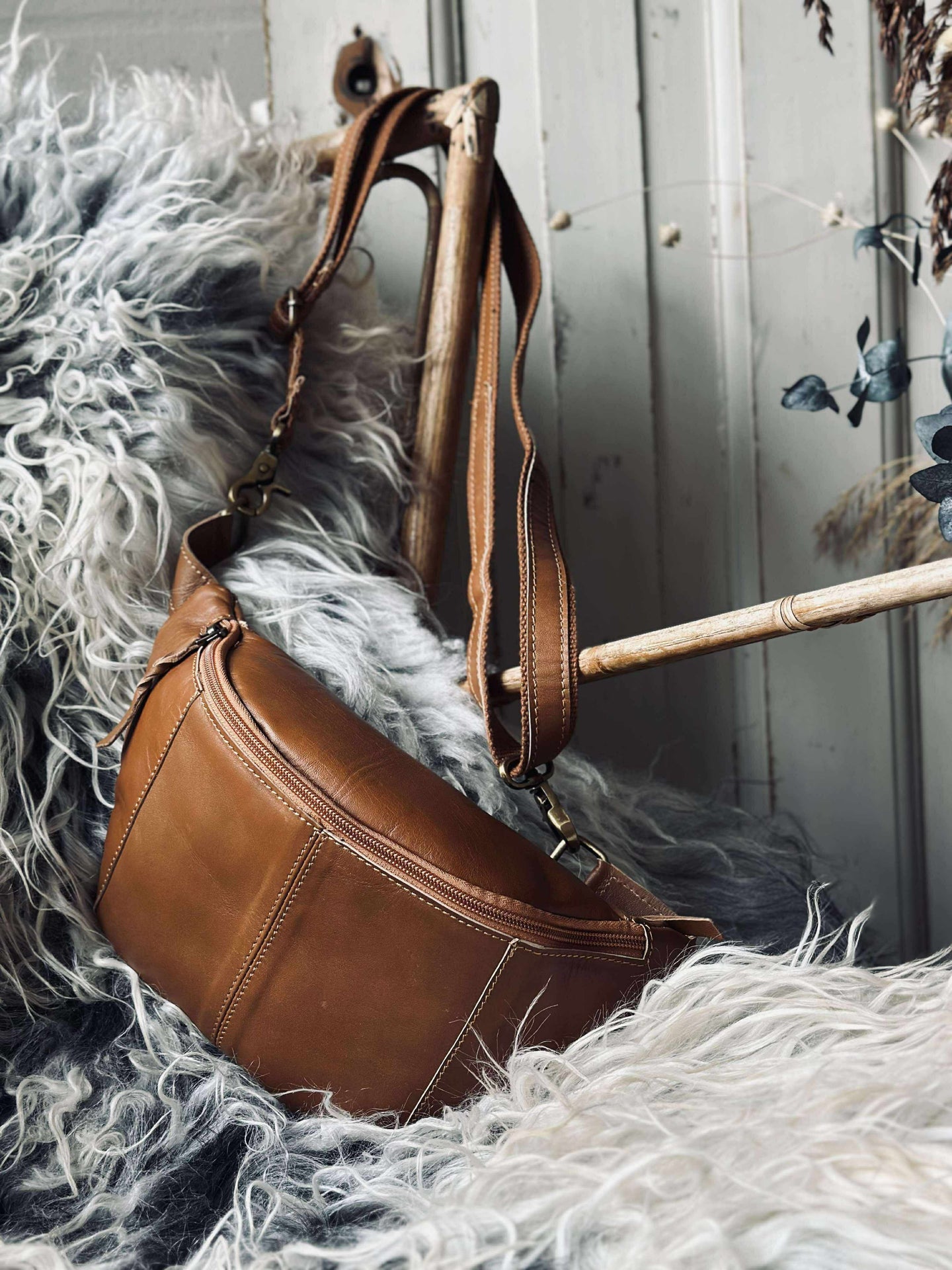 Midjeväska Anna - Cognac