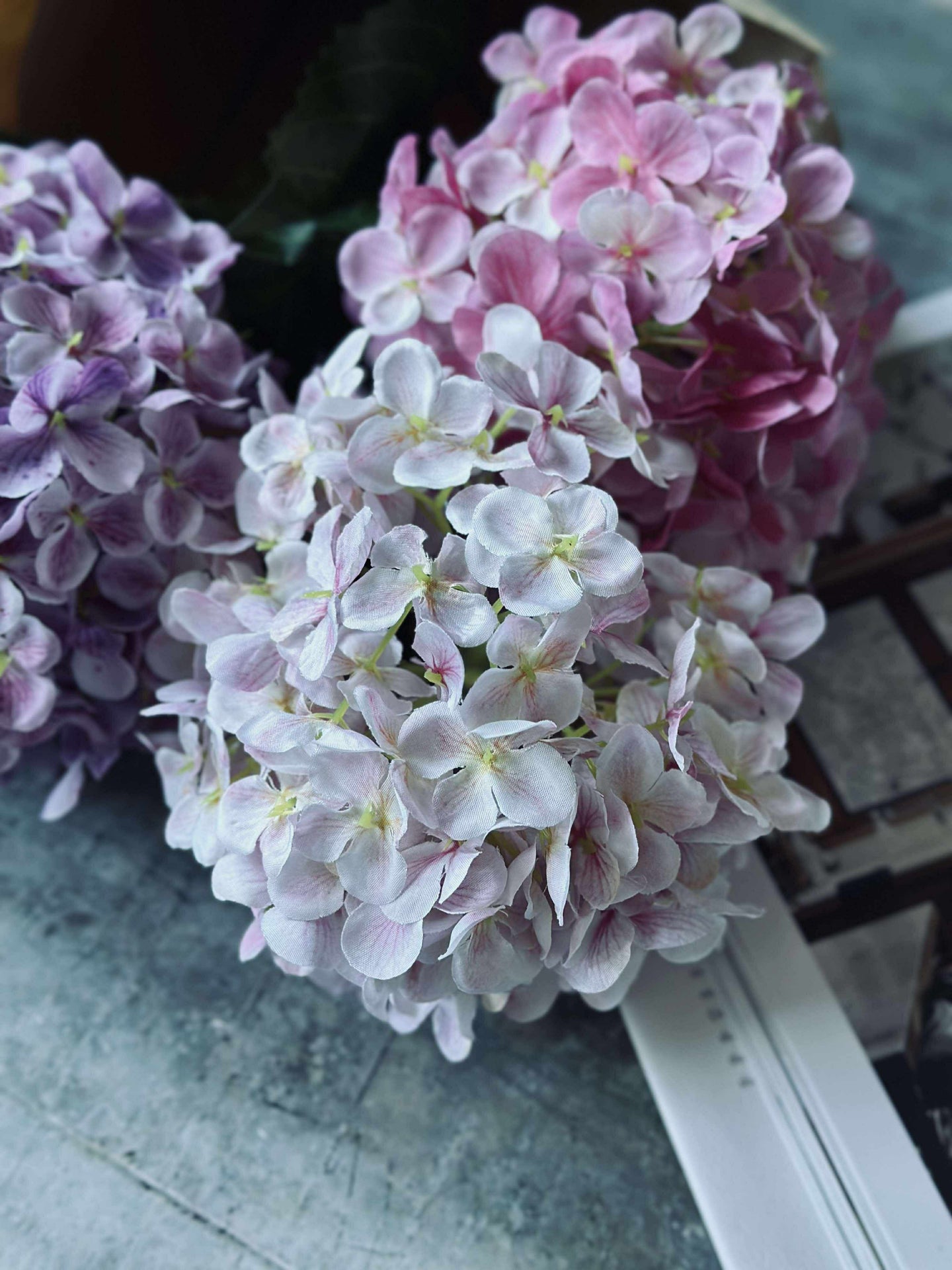 Bukett - Hortensia Rosa / Lila