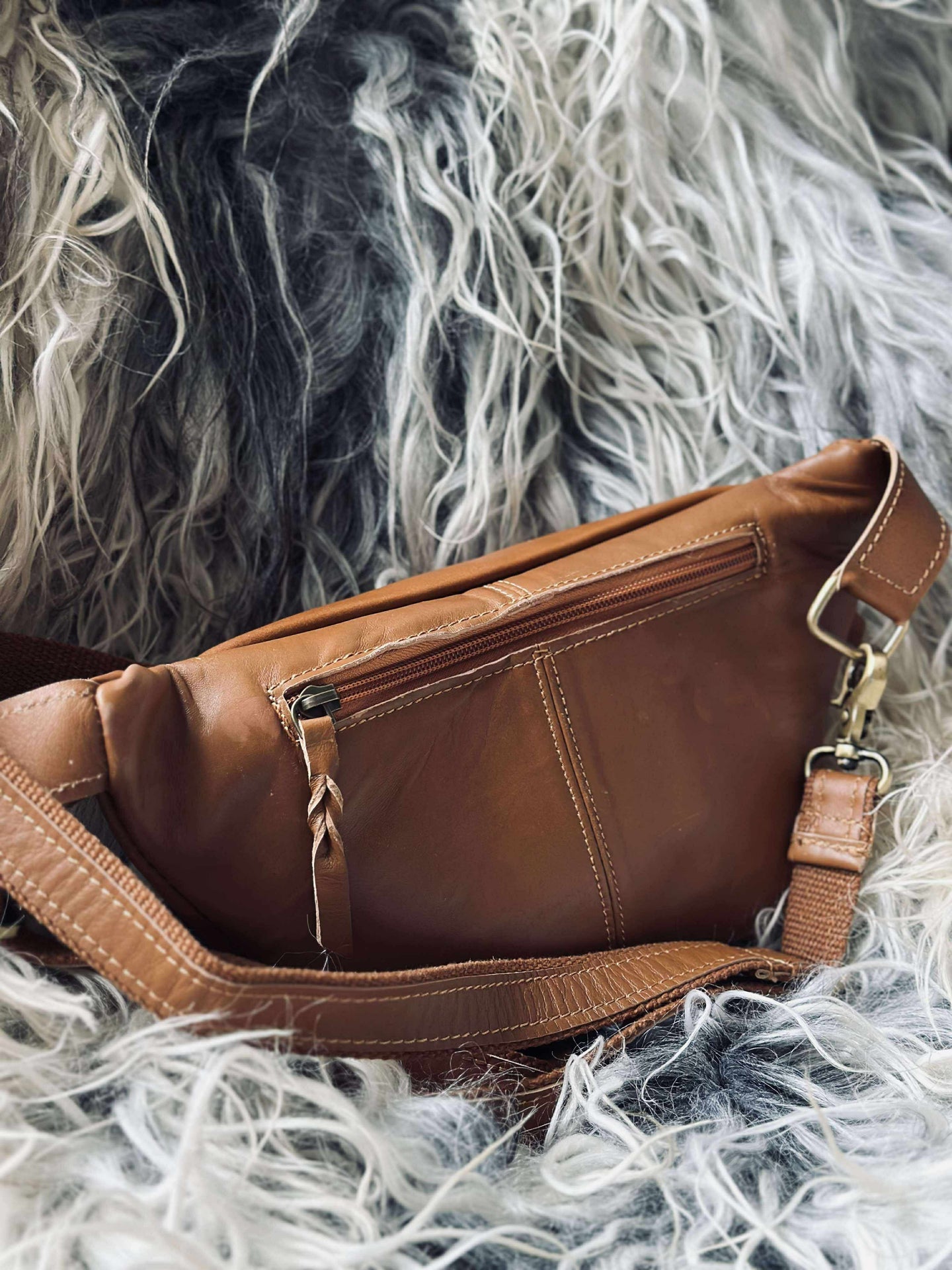 Midjeväska Anna - Cognac