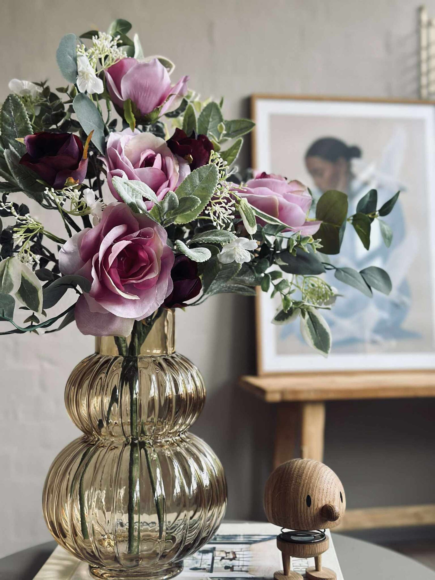 Bukett med rosor - Rosa