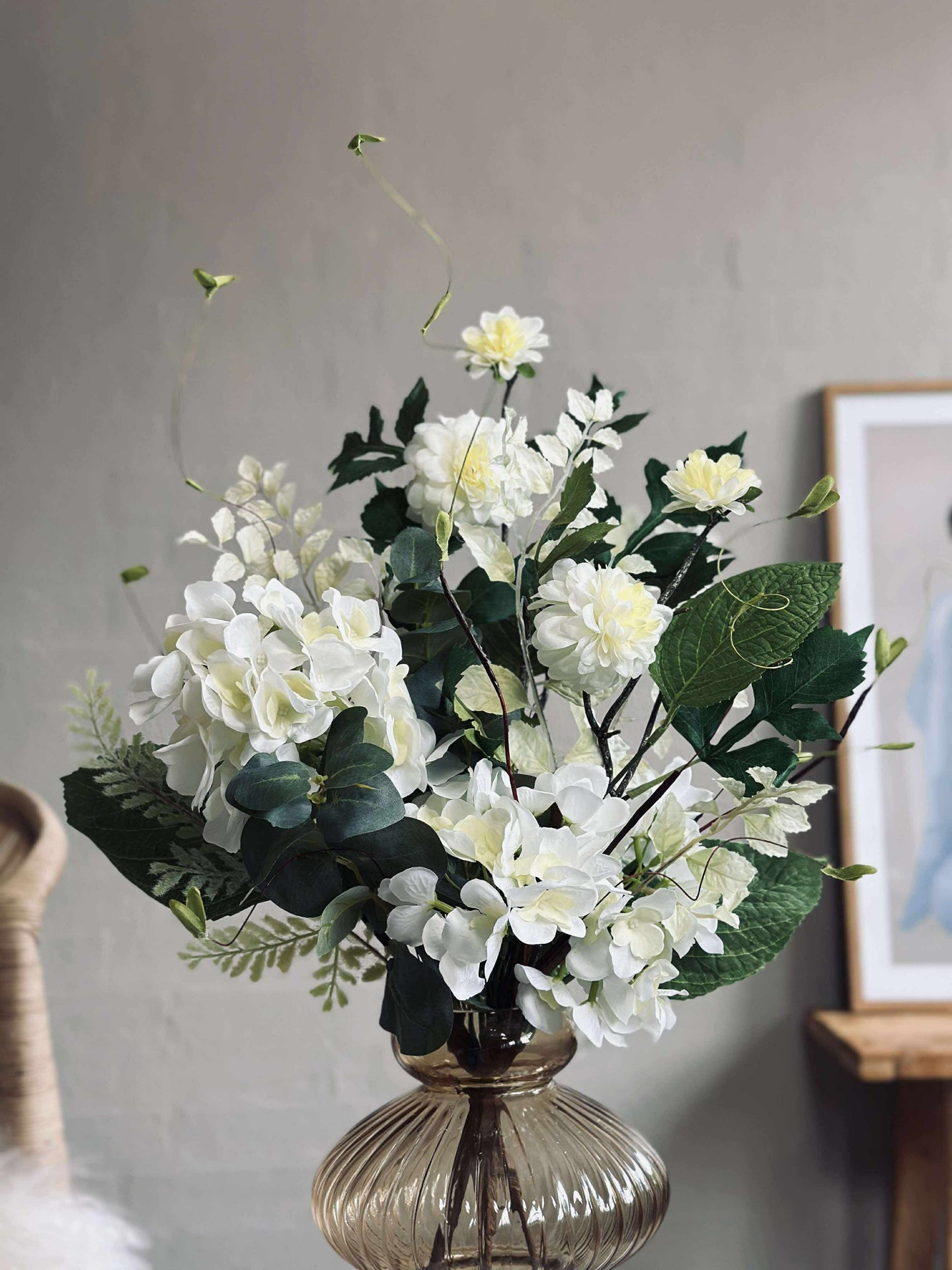 Bukett Hortensia - Vit